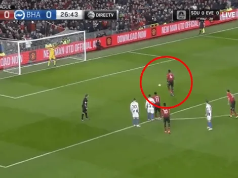 Sin Mourinho, sonríe Pogba: gol del campeón del mundo de penal