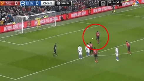 Gol de Paul Pogba, delantero de Manchester United.