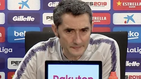 Foto de Valverde, entrenador de Barcelona.