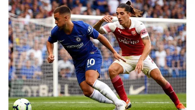 Eden Hazard y Héctor Bellerín (Foto: Getty)