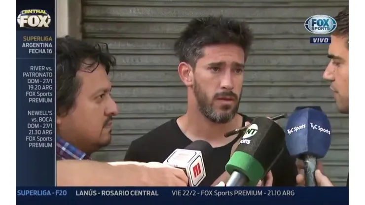 Pablo Pérez tras la revisión médica con Independiente.