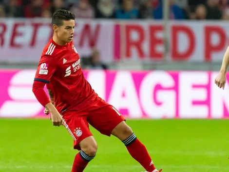 Malas noticias Colombia: James suplente con el Bayern Munich