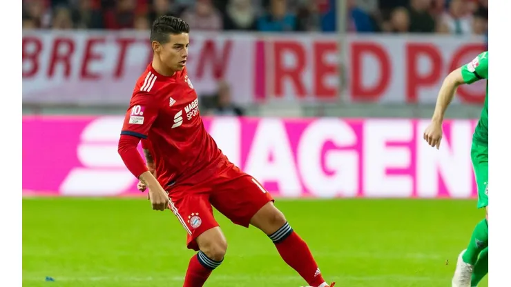 Malas noticias Colombia: James suplente con el Bayern Munich