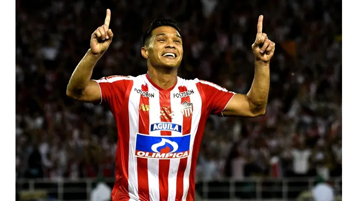 Teófilo Gutiérrez con la camiseta de Junior.