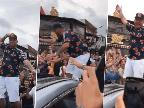 El Pepo apareció en Villa Gesell, se subió a un auto y todos empezaron a cantar contra Independiente