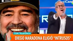 Maradona gastó a Rial.