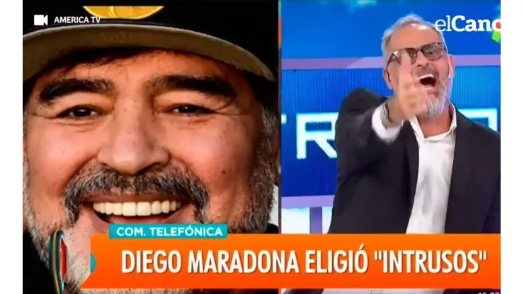 Maradona gastó a Rial.