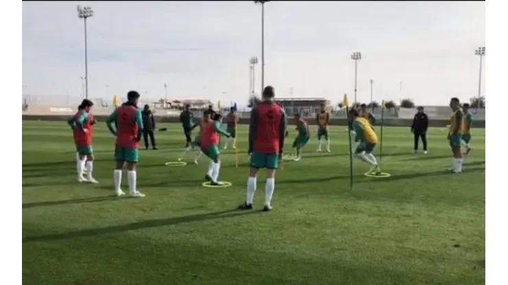Santos protagonizó un entrenamiento atípico.