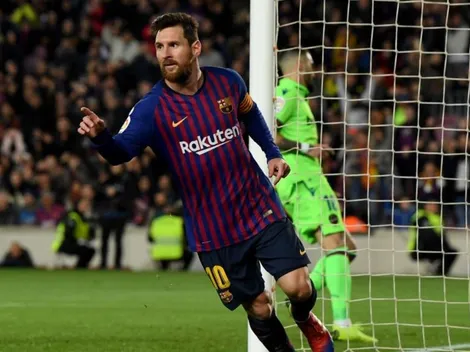 Messi se la picó en la cara al arquero del Levante y puso el 3 a 0 para el Barcelona