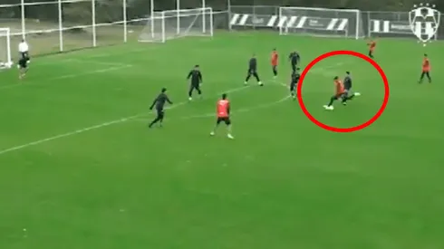 A lo Messi: Maxi Meza se despacha con un golazo en el entrenamiento de Rayados