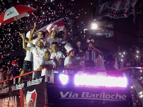 Fuerte y feo: camión de River le dedicó a Boca un "fuiste mía, bostero"