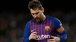 Foto de Lionel Messi, jugador de Barcelona.