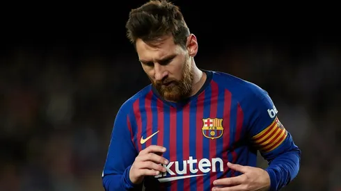 Foto de Lionel Messi, jugador de Barcelona.