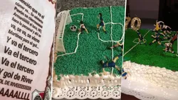 Foto del gol del Pity Martínez a Boca.