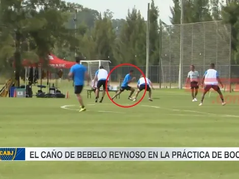 Atento, Alfaro: exquisito túnel de Reynoso en la práctica de Boca