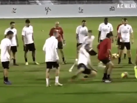 ¡Cuidado! La patada de Higuaín que dejó en el piso a Gattuso