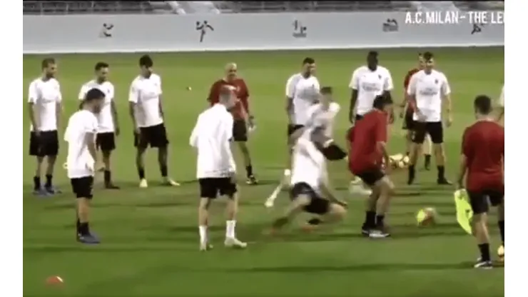 ¡Cuidado! La patada de Higuaín que dejó en el piso a Gattuso