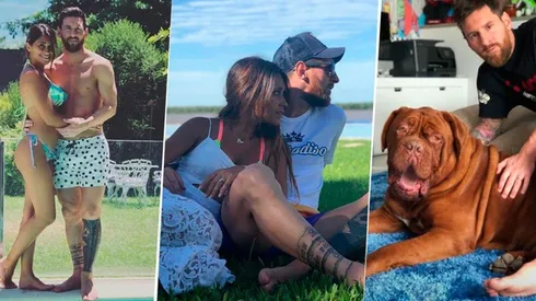 Entre fotos con Antonella Roccuzzo y su mascota, Lionel Messi nos dejó descifrar su nuevo tatuaje