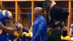 LeBron James visita el vestuario de los Rams y molesta a fanáticos de los Cowboys