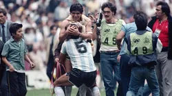 Diego y el 'Tata', en el Mundial 1986.