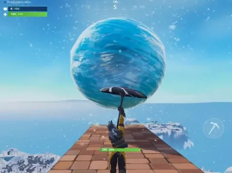 Una bola de hielo gigante aparece en Fortnite para dar comienzo a un nuevo evento