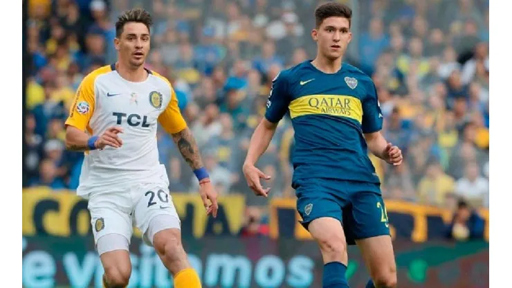 Balerdi en el partido ante Rosario Central.