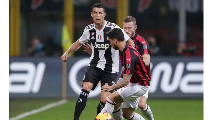 Juventus vs Milan por la Supercopa de Italia.