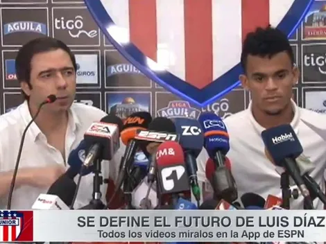 Oficial: habló el presidente de Junior junto a Luis Díaz y revelaron su futuro