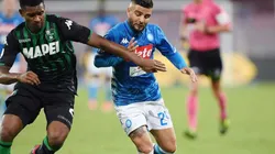 Nápoli vs Sassuolo por la Copa Italia.