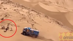Video: camión en el Dakar pasó por arriba a un espectador