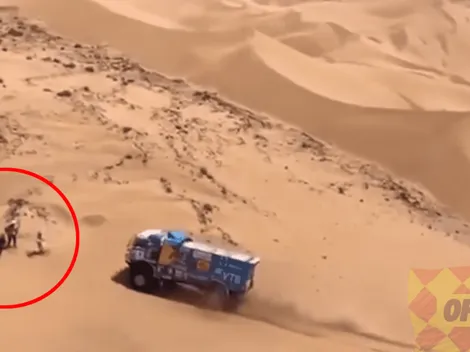 Video: camión en el Dakar pasó por arriba a un espectador