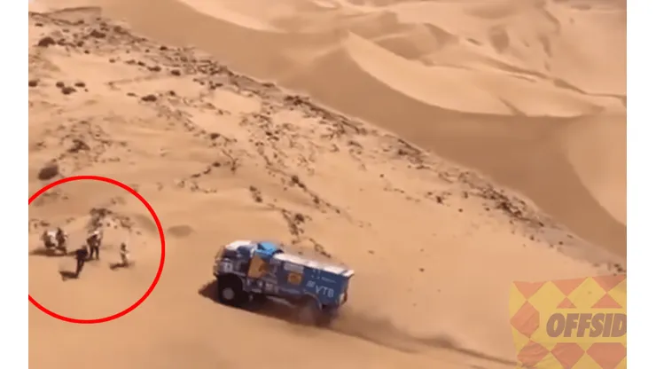 Video: camión en el Dakar pasó por arriba a un espectador