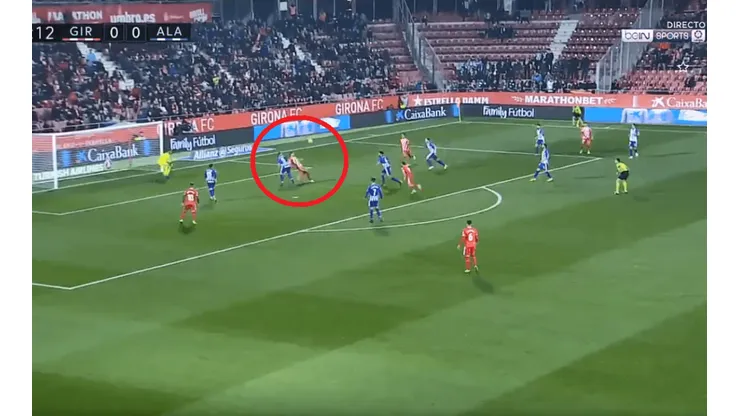 Controló y tiró una chilena preciosa: Stuani hizo el gol del fin de semana