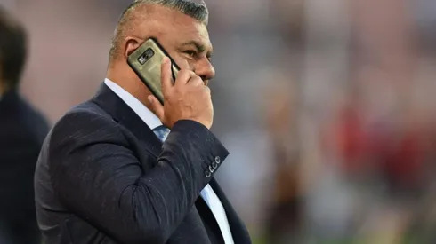 'Chiqui' Tapia en un partido de la Selección Argentina.