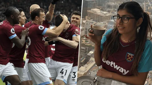 No fue un partido más: actriz de cine para adultos fue a ver el West Ham vs Arsenal
