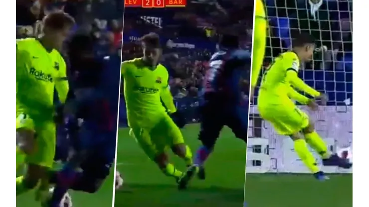 Jugadón de Suárez y gol de Coutinho.