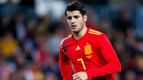 Álvaro Morata en la Selección Española.