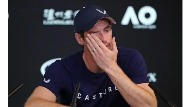 Murray, emocionado en la conferencia.