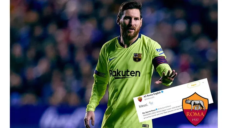 El guiño de la Roma a Messi del que habla todo Twitter