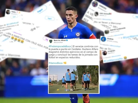 Guerra por Marcone: los hinchas de Cruz Azul llenaron de insultos un posteo casual de Boca