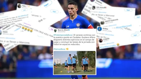 Guerra por Marcone: los hinchas de Cruz Azul llenaron de insultos un posteo casual de Boca