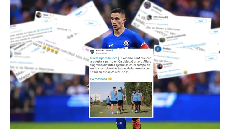 Guerra por Marcone: los hinchas de Cruz Azul llenaron de insultos un posteo casual de Boca