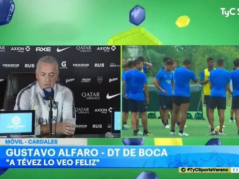 Alfaro se refirió a Tevez: "Estoy viendo al Carlos que quería ver"
