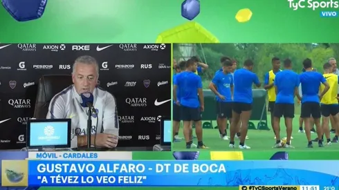 Alfaro se refirió a Tevez: "Estoy viendo al Carlos que quería ver"