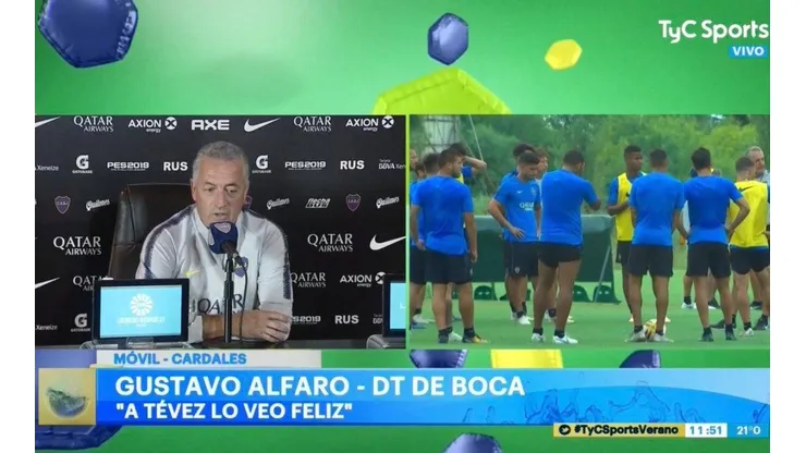 Alfaro se refirió a Tevez: "Estoy viendo al Carlos que quería ver"