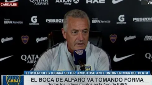 Alfaro contó qué refuerzo está por llegar a Boca