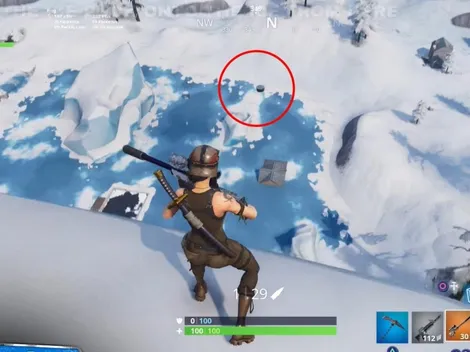 Desliza más de 150m un disco de hielo de un solo lanzamiento en Fortnite