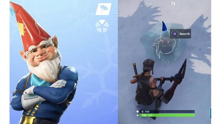 Donde están los gnomos congelados en Fortnite