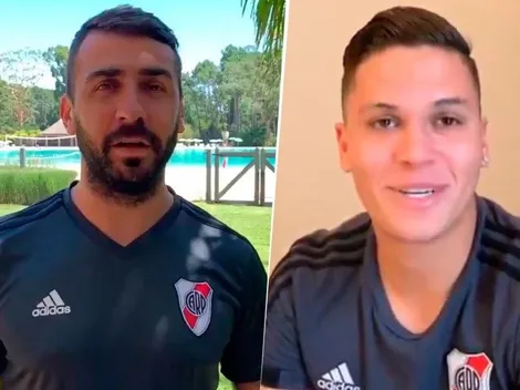 El saludo de Pratto y Quintero para los hinchas de River a un mes de ser los héroes ante Boca