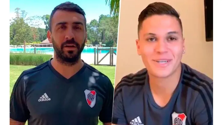 El saludo de Pratto y Quintero para los hinchas de River a un mes de ser los héroes ante Boca